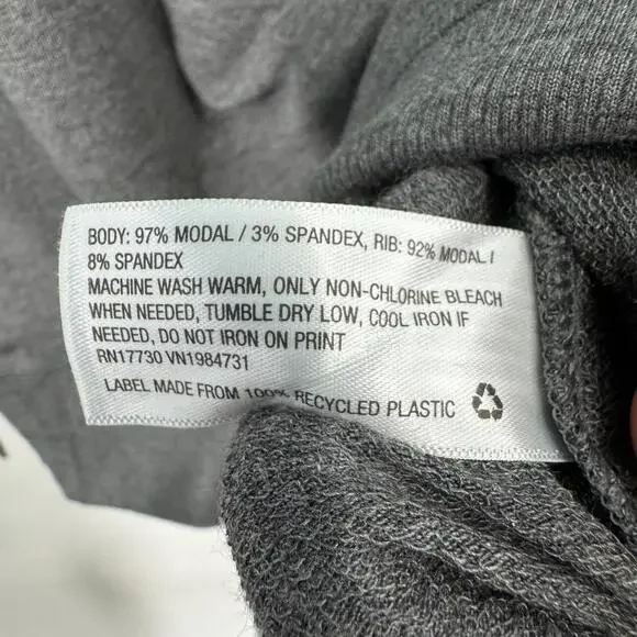 All in Motion Women’s Size Medium Dark Gray Modal Stretch Lightweight Hoodie - Picture 4 of 5